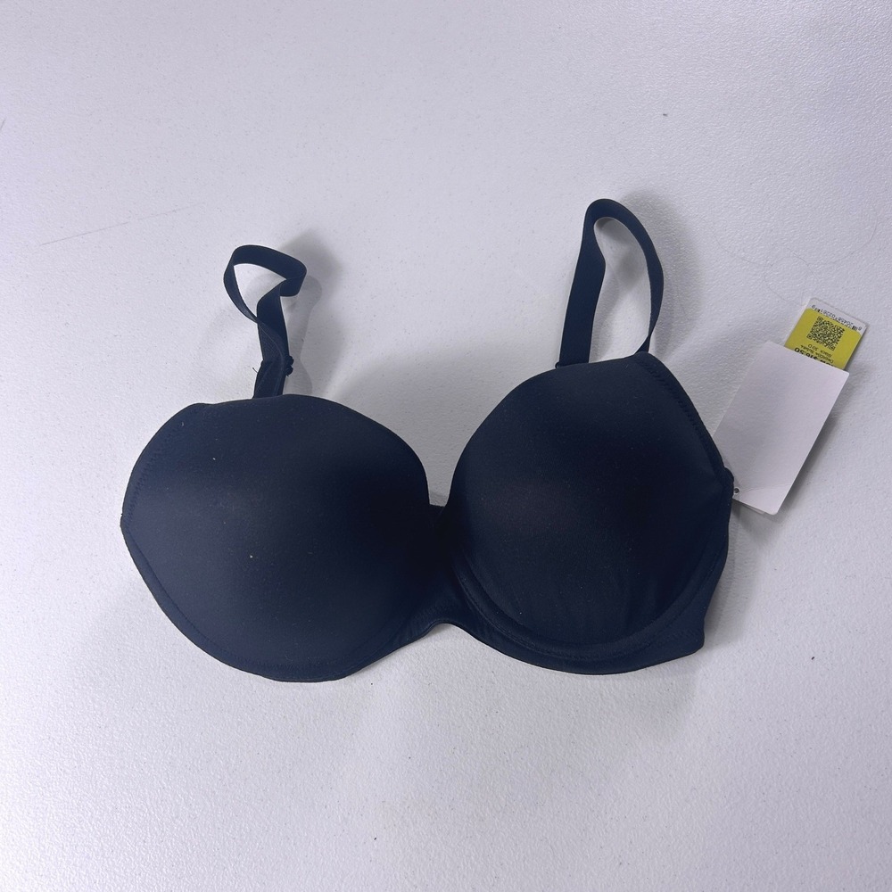 Dominique‎ Black Full Coverage Underwire Bra Size 30D NEW